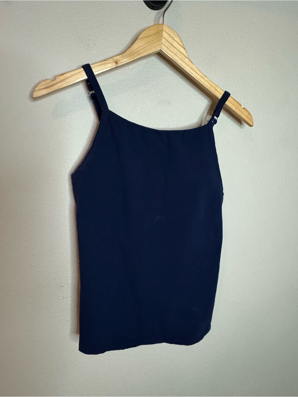 Orvis Navy Built In Underwire Bra Cami Tank 34D